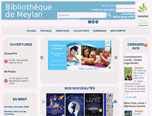 Tablet Screenshot of meylan-bibliotheque.fr